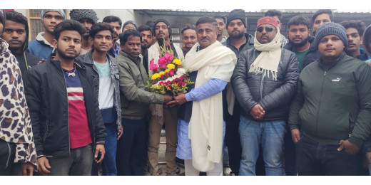 संविधान दिवस गौरव सभा की सफलता के लिए पूर्व मंत्री का जनसंपर्क अभियान